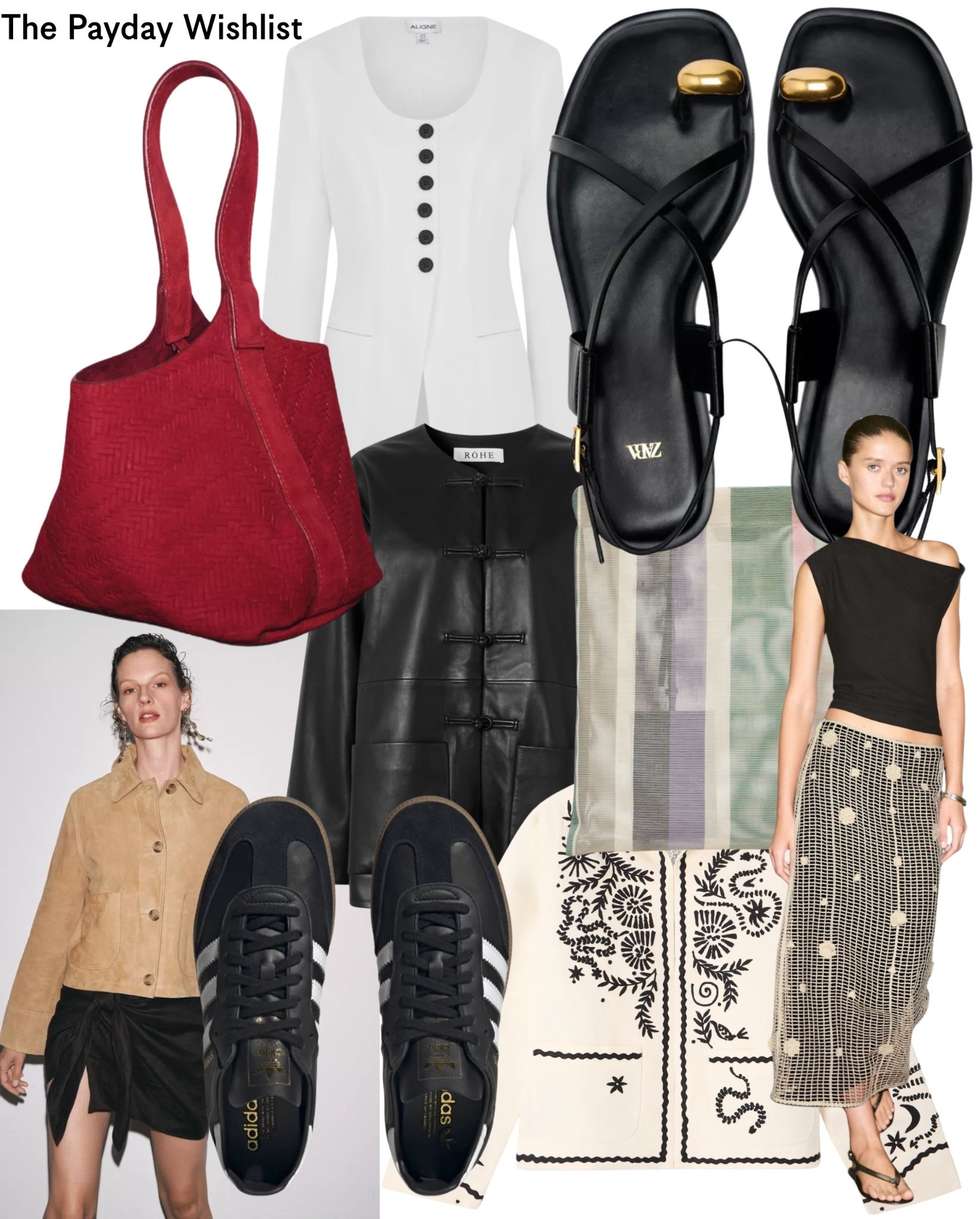 The Payday Wishlist 

Summer | June | July | sandals | Samba | bag | jacket | coat | holiday | city | Zara | Rohe | 


#LTKuk #LTKeurope #LTKsummer