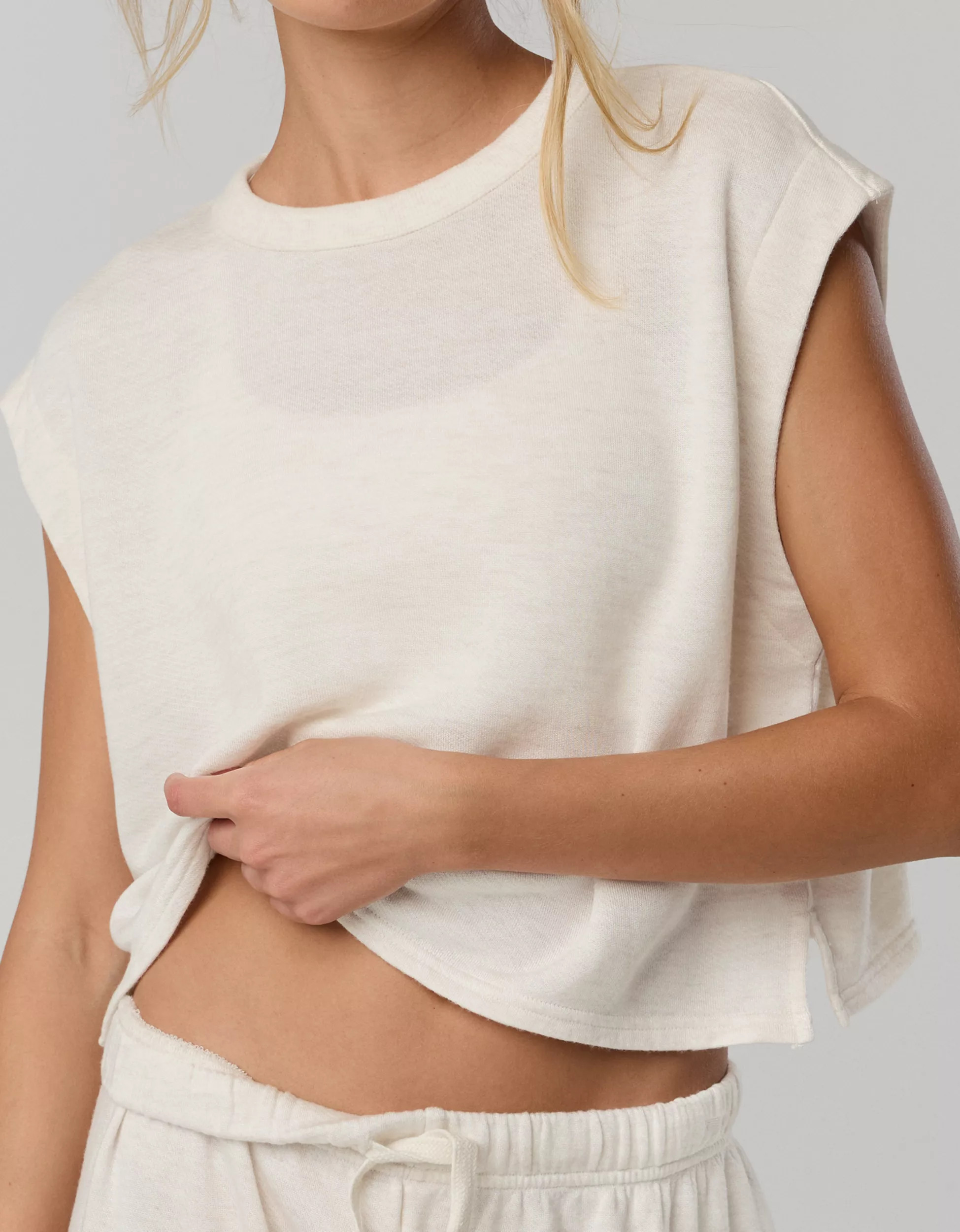 OFFLINE By Aerie Keep It 100 Terry Muscle T-Shirt | Aerie