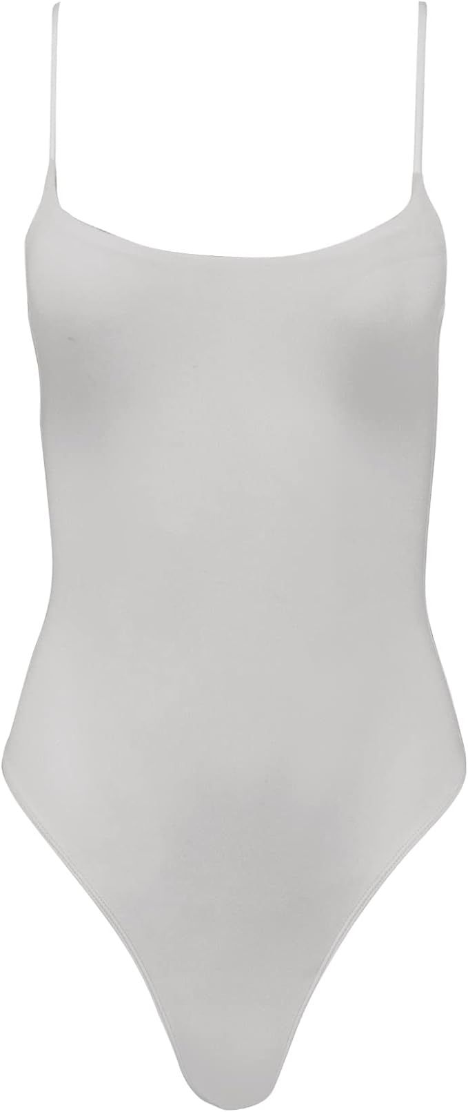 Almere Essential Adjustable Sleeveless Contour Cami Bodysuit | Amazon (US)