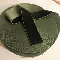 Olive Sage Green Velvet Ribbon, Natural Woodland Ribbon For Bows, Floral, & Millinery 1"" 1.5"", 25m | Etsy (US)