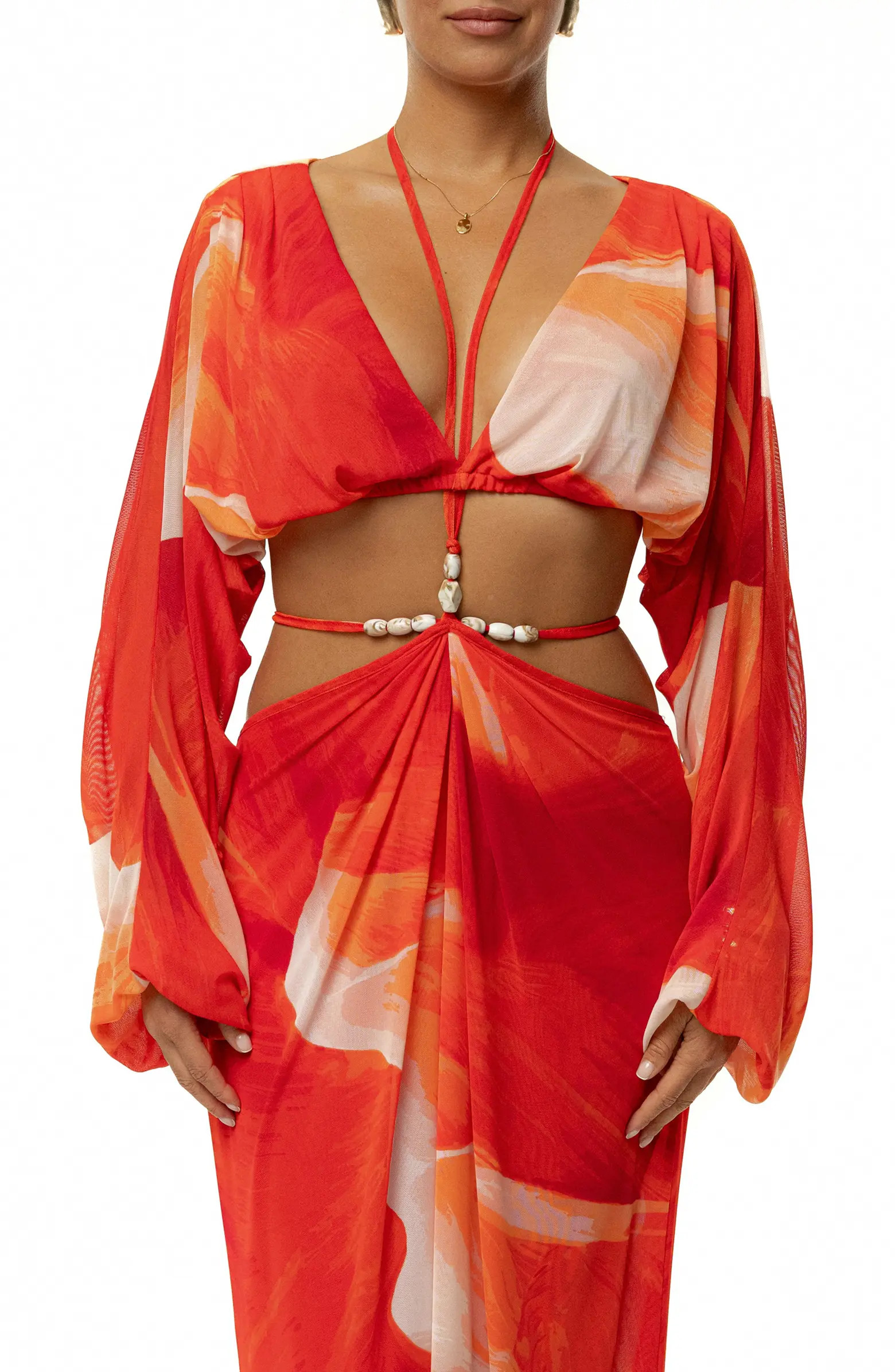 JLUXLABEL Selene Draped Crop Top | Nordstrom | Nordstrom