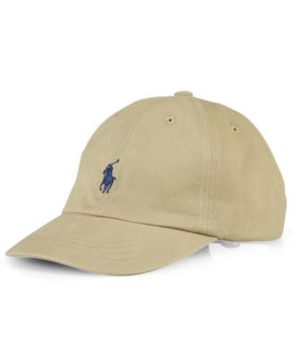 Polo Ralph Lauren Big Boys Cotton Chino Baseball Cap - White/Newport Navy | Macy's