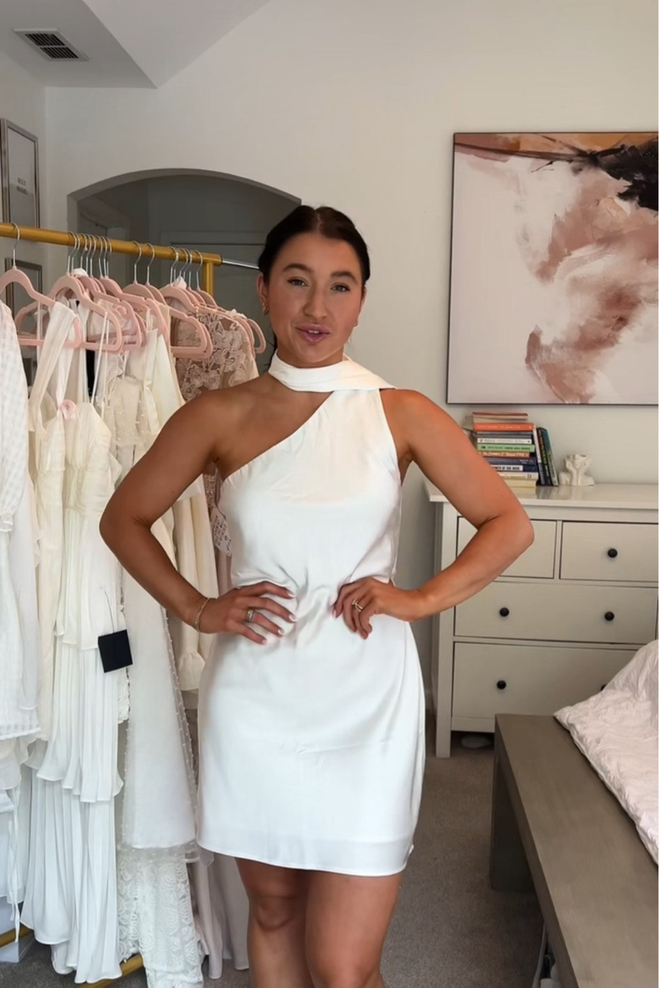 Absolutely in love with this mini silk dress. I love the little detail of it wrapping around my neck I think it adds so much to the dress! 

#LTKWedding #LTKStyleTip #LTKTravel