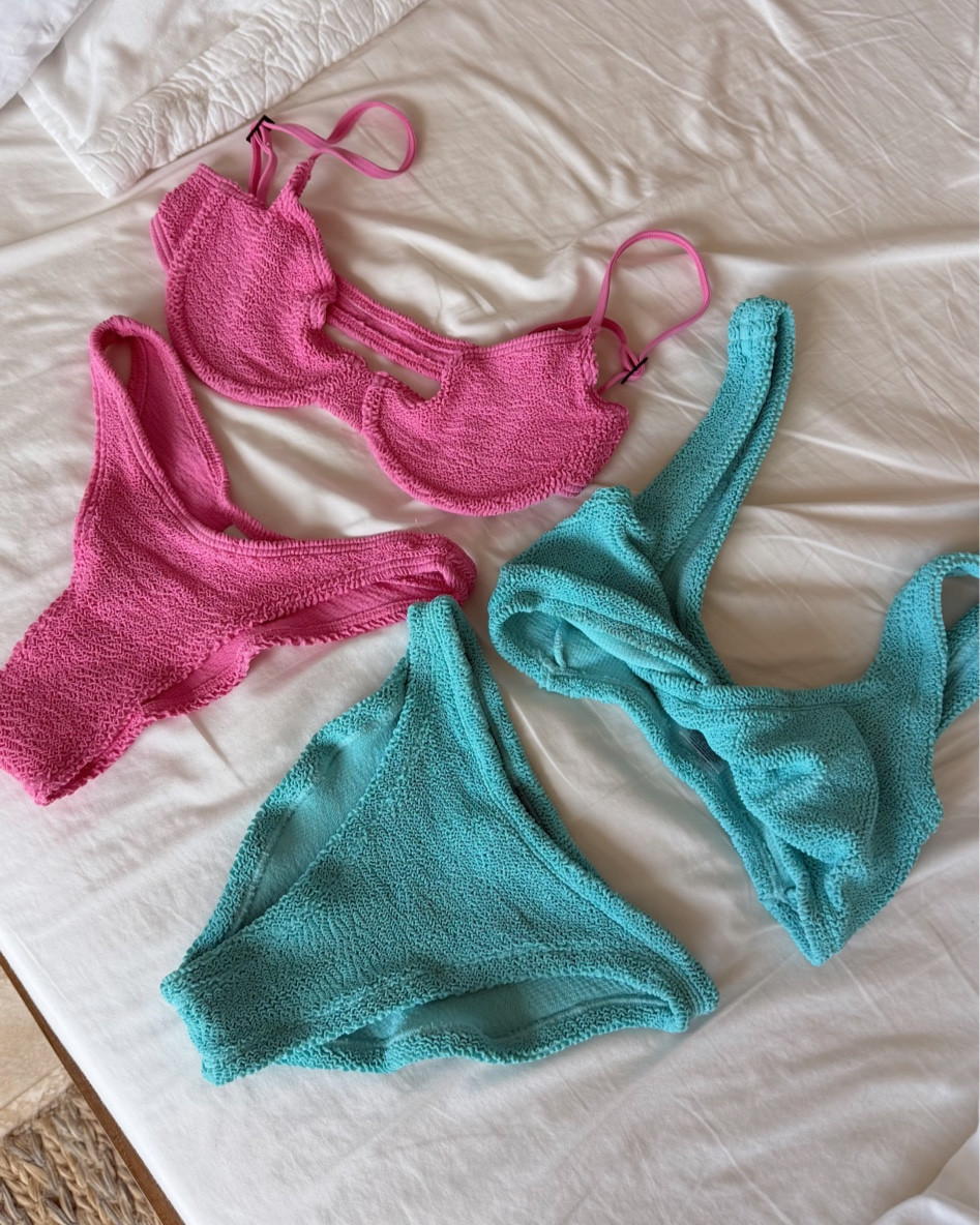 Blue & pink bikinis - these swimsuits are so comfy. So comfy you almost forget you’re wearing it🩵💖

Hunza g, blue swimsuit, pink swimsuit, revolve, shopbop

#LTKStyleTip #LTKSwim #LTKSeasonal