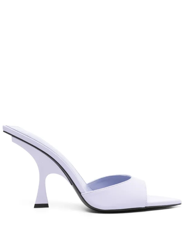 The Attico Ester 110mm Leather Mules - Farfetch | Farfetch Global
