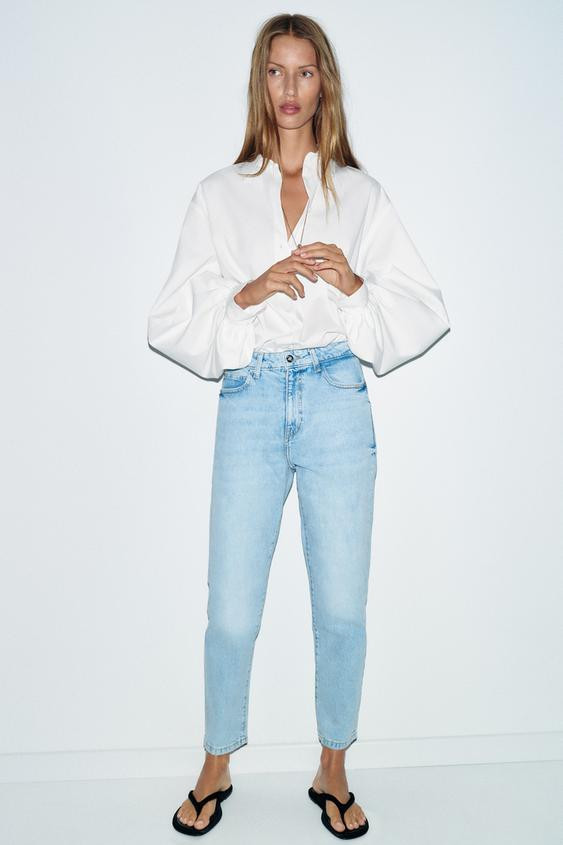 Z1975 HI-RISE MOM FIT JEANS | Zara Canada