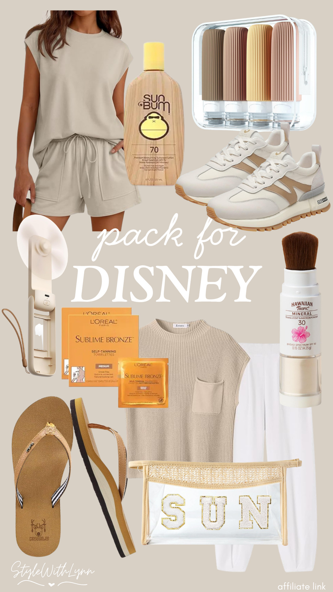 Neutrals, comfy sneakers, SPF on repeat, and a few must-haves to keep you cool and cute all day long. ✨ From rope drop to fireworks… this is the vibe.



disney packing list, disney outfit essentials, what to pack for disney world, disney park outfit inspo, neutral disney outfit, comfy disney outfits, disney walking shoes, summer disney outfits, disney travel essentials, disney park must haves, disney vacation packing, cute disney outfits, disney style inspo, theme park outfit ideas, hot weather disney outfit 

 #LTKgrwm #LTKootd #LTKTravel