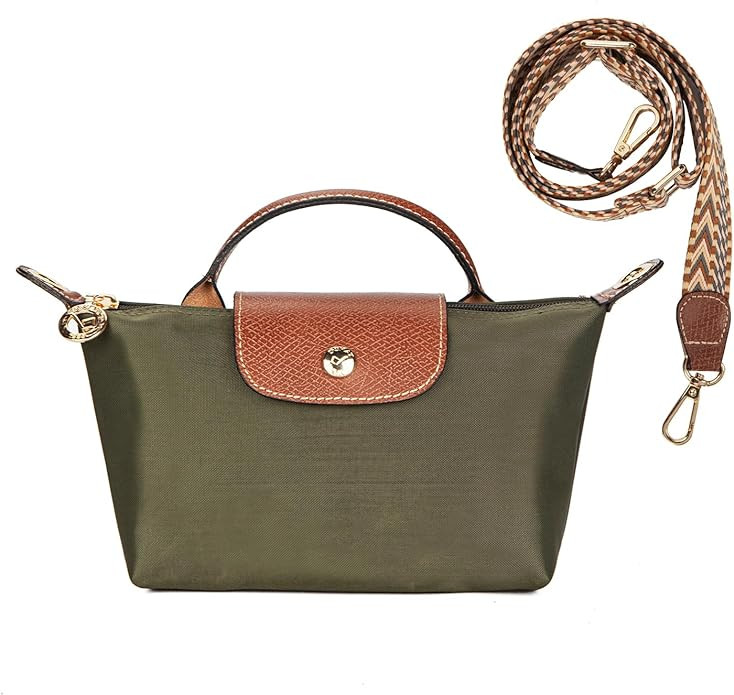 DOMAT Crossbody Bag for Women, Chic Lightweight Purse with Leather Top-handle, Compact Clutch Bag... | Amazon (US)