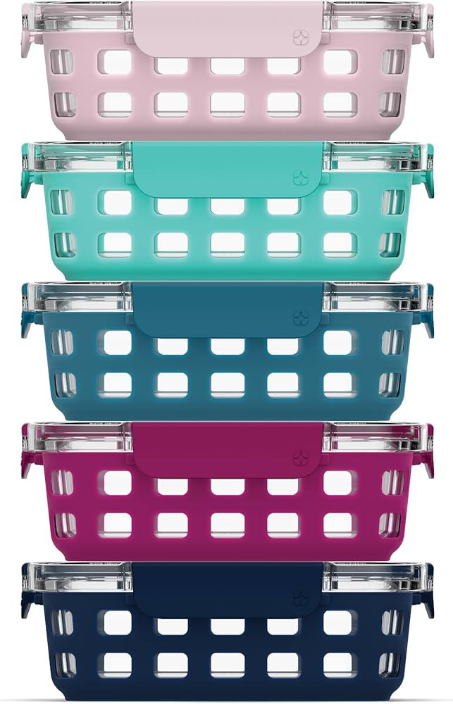 Ello Duraglass Cup Meal Prep Sets - Glass Food Storage Container | Amazon (US)