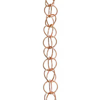 Monarch Rain Chains 8.5-ft Copper Double Link Rain Chains | Lowe's
