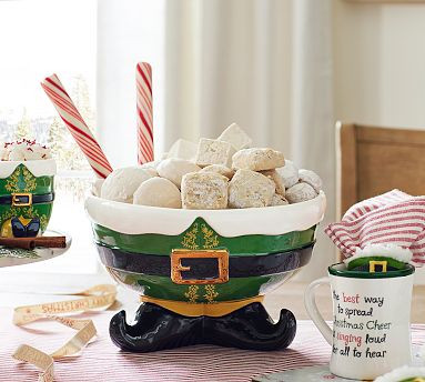 Elf Stoneware Punch/Candy Bowl | Pottery Barn (US)