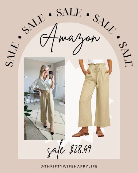 I love these linen pants from Amazon! They are petite friendly and perfect for spring! I’m wearing a small! 

#LTKfindsunder50 #LTKsalealert #LTKstyletip