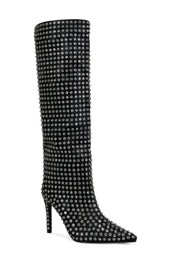 AZALEA WANG Lis Pointed Toe Boot in Black at Nordstrom Rack, Size 7 | Nordstrom Rack