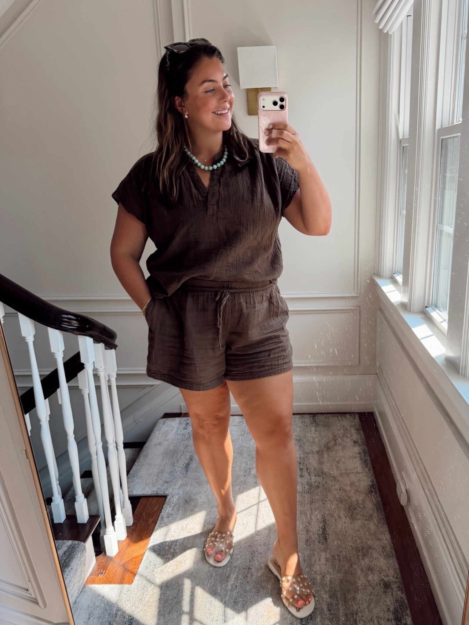 Match set - wearing size XXL in both top & shorts.

#LTKgrwm #LTKootd #LTKMidsize