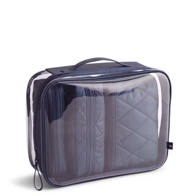 Vera Bradley Women's Outlet Clear 4-Piece  Cosmetic Toiletry Bag Set Peacoat | Target