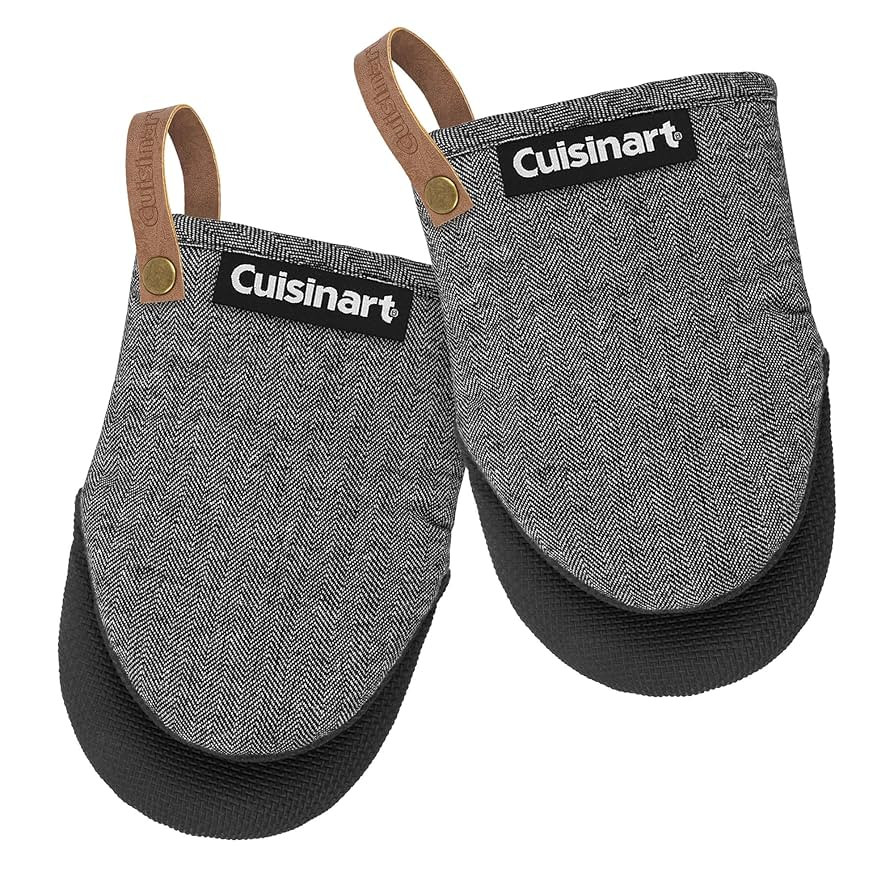 Cuisinart Heritage Mini Oven Mitts – 5.5” x 7” Heat-Resistant Kitchen Mitts for Oven with N... | Amazon (US)