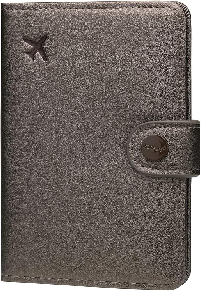 Zoppen Passport and Vaccine Card Holder Combo, Passport Holder with Vaccine Card Slot, Passport Wall | Amazon (US)
