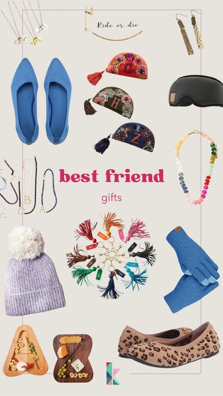 Best friends, friend, Christmas, holiday, gift, best friend gift, Rothy's, dupe, beanie, winter, gloves, jewelry, colorful, monogram 

#LTKunder50 #LTKHoliday #LTKhome