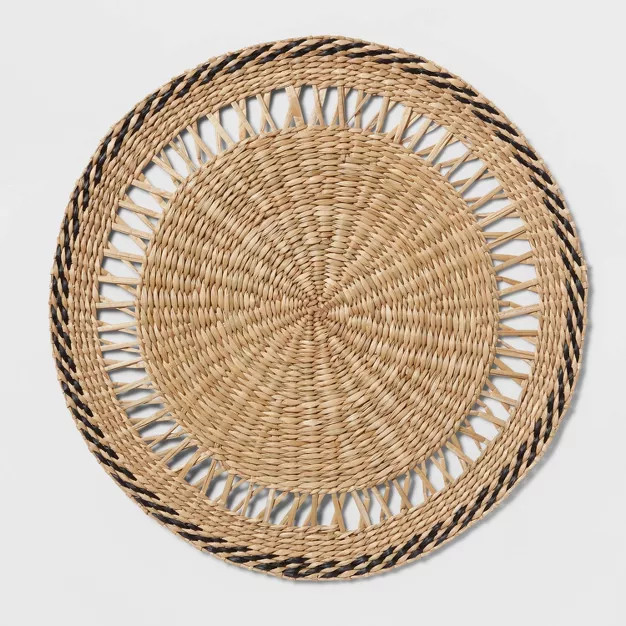 Seagrass Black Border Charger - Threshold™ | Target