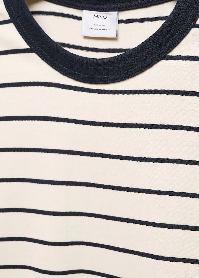 Striped long sleeves t-shirt -  Men | Mango Man USA | MANGO (US)