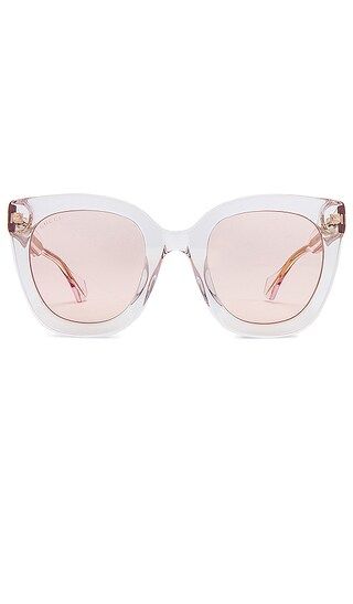 Round Square in Transparent Light Pink & Pink | Revolve Clothing (Global)