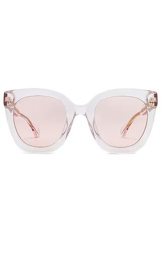 Round Square in Transparent Light Pink & Pink | Revolve Clothing (Global)