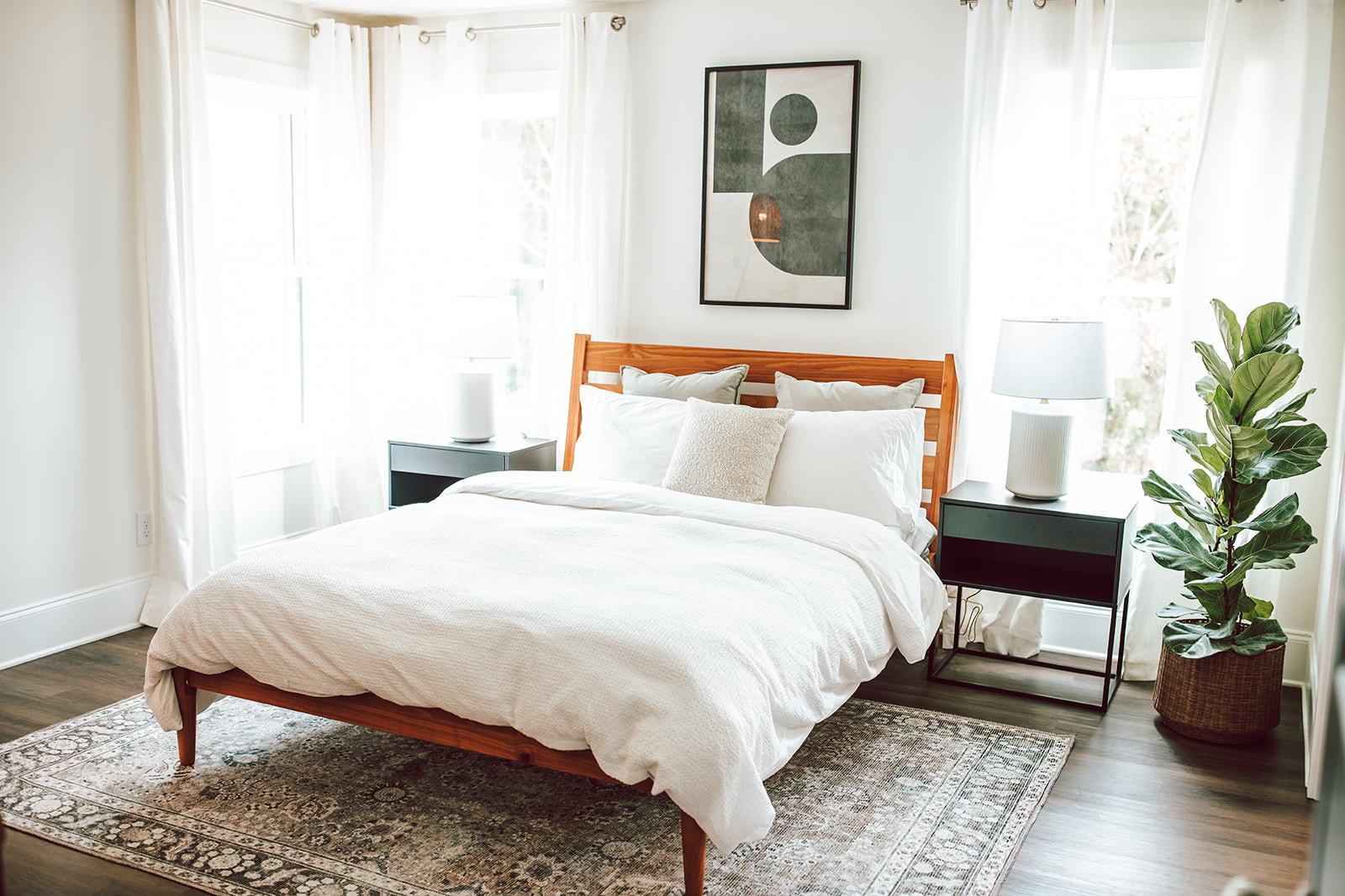 White sheets, three sets per bed, and a lamp that photographs like a boutique hotel. All linked. #LTKhome 

 #LTKHome