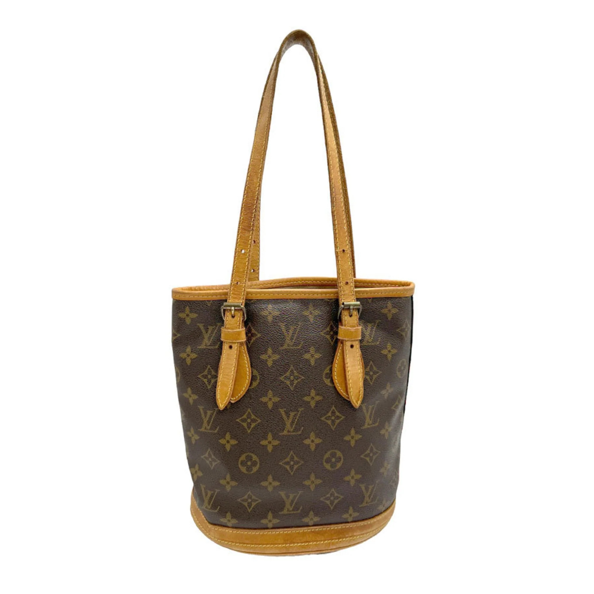 Louis Vuitton Bucket Canvas Shoulder Bag (Pre-Owned) | Shop Simon