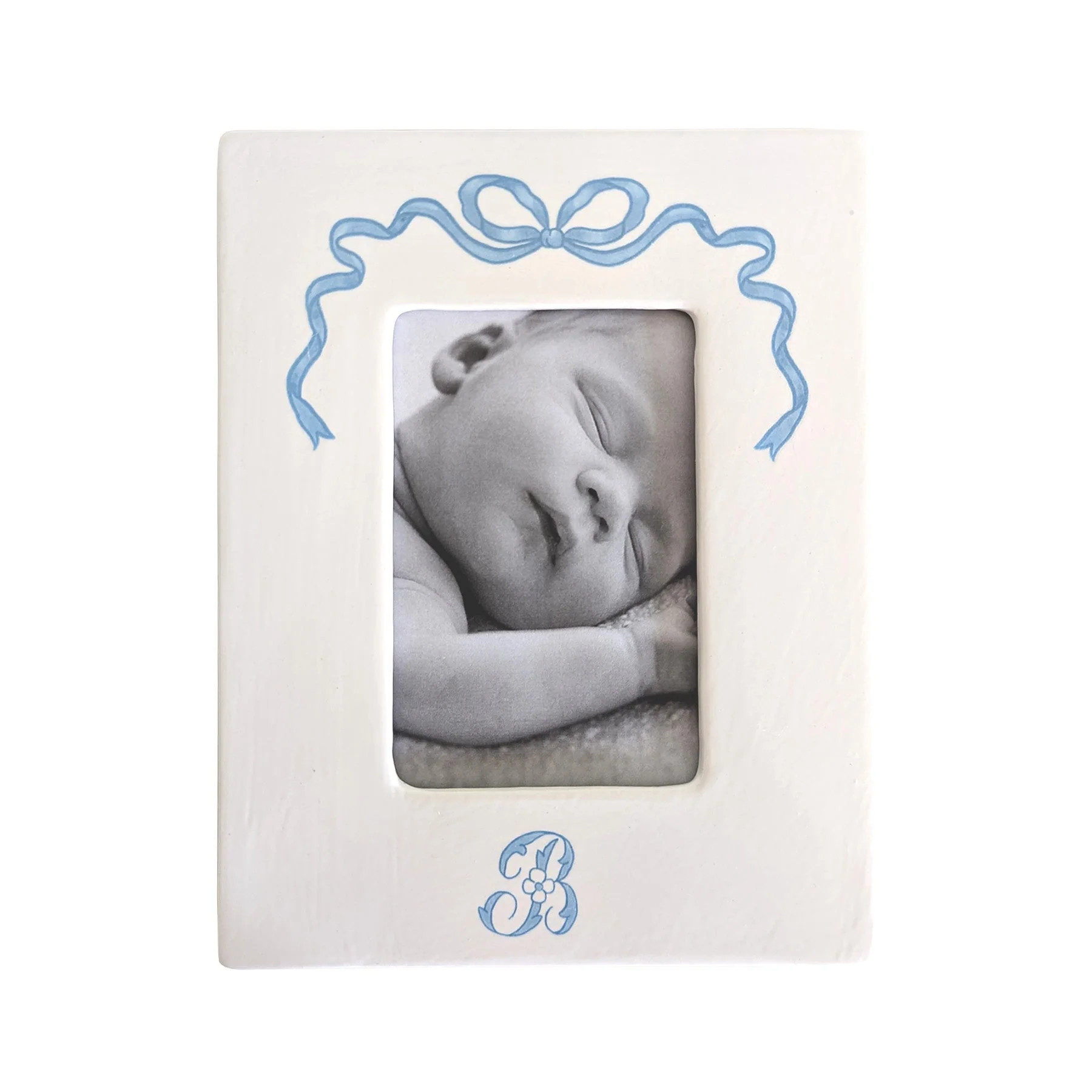 Lo Home x Chapple Chandler Photo Frame with Bow and Monogram | Ruby Clay Company