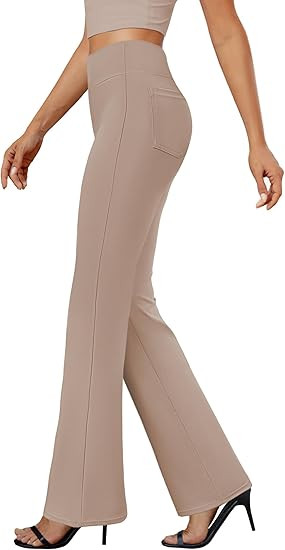 DLOODA Womens Bootcut Dress Pants Business Casual Work Pants with Pockets High Waist Stretchy Tro... | Amazon (US)