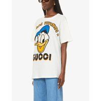 Disney x Gucci Donald Duck cotton-jersey T-shirt | Selfridges