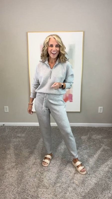 New releases from Spanx. I’m here to tell you the softness of the Air Essentials can’t be matched. This is truly a case of you get what you pay for. Use LISAXSPANX and get 10% off. Think about Mother’s Day wearing smalls in everything except black skirt is medium 

Use LISA10 on blazer 
Travel outfit

#LTKstyletip #LTKover40 #LTKtravel