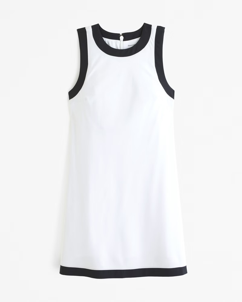 High-Neck Traveler Mini Dress | Abercrombie & Fitch (US)