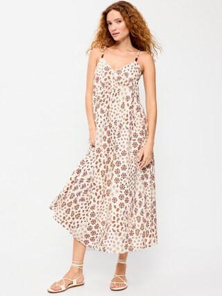 Sleeveless Boho Maxi Dress | Old Navy (US)