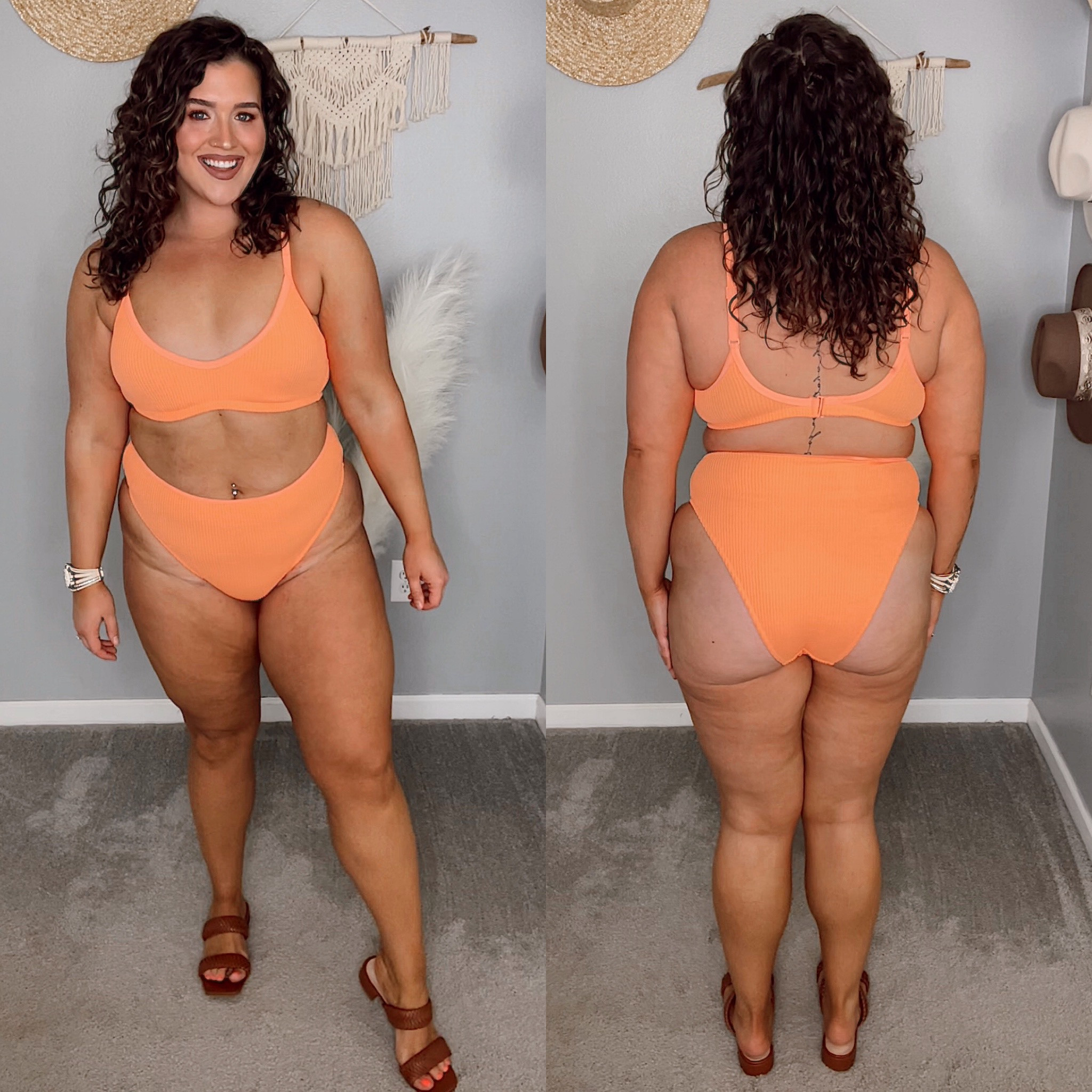 Midsize Aerie swimsuit try on 🌸🌈👙 
Bikini top: XL 
Bikini bottoms: XL
#midsizeswim #vacationoutfits #resortwear #swimsuits #bikini #swimwear #aerie #coverup #buttonup #curvyswim #sandals #summerstyle 

#LTKunder50 #LTKswim #LTKcurves