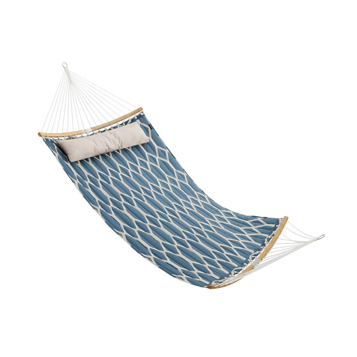 SONGMICS Hammock, Quilted Hammock with Curved Bamboo Spreaders, Pillow, 78.7 x 55.1 Inches | Target
