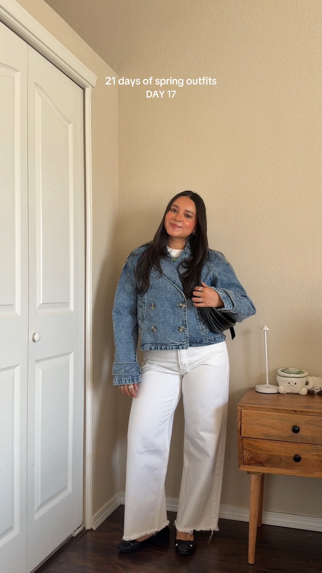 Cute spring ootd!! — wearing tee in size x-small + jacket in size x-small + jeans in size 2/26s in curve love + flats are Steve Madden from a couple of springs ago (linked similar)

#LTKPetite #LTKootd #LTKSeasonal