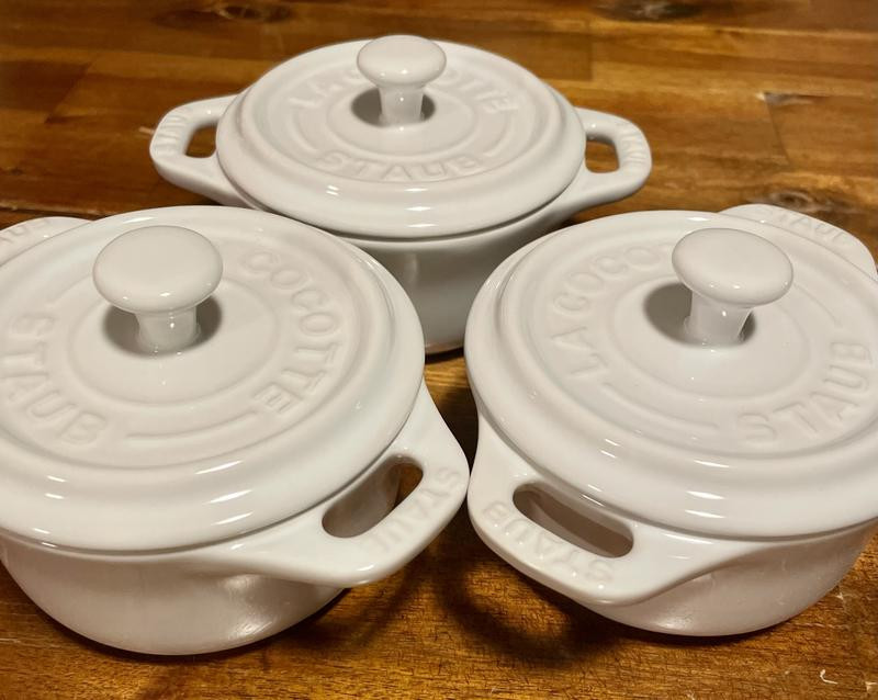 3-Piece Ceramic Mini Round Dutch Oven Set | Macy's