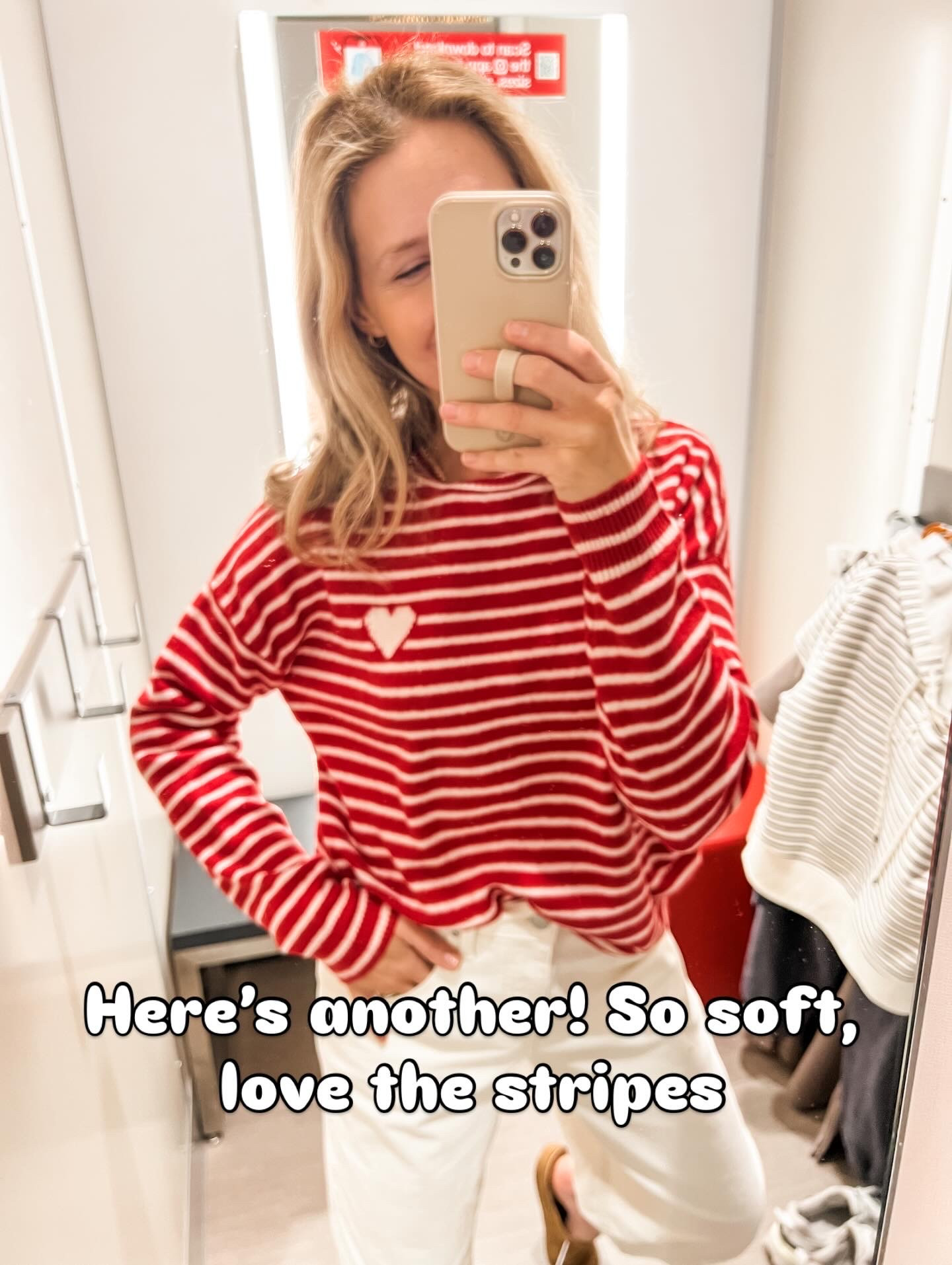 Target heart sweater for Valentine’s Day, size up one (I’m in a medium)

#LTKValentine #LTKOver40