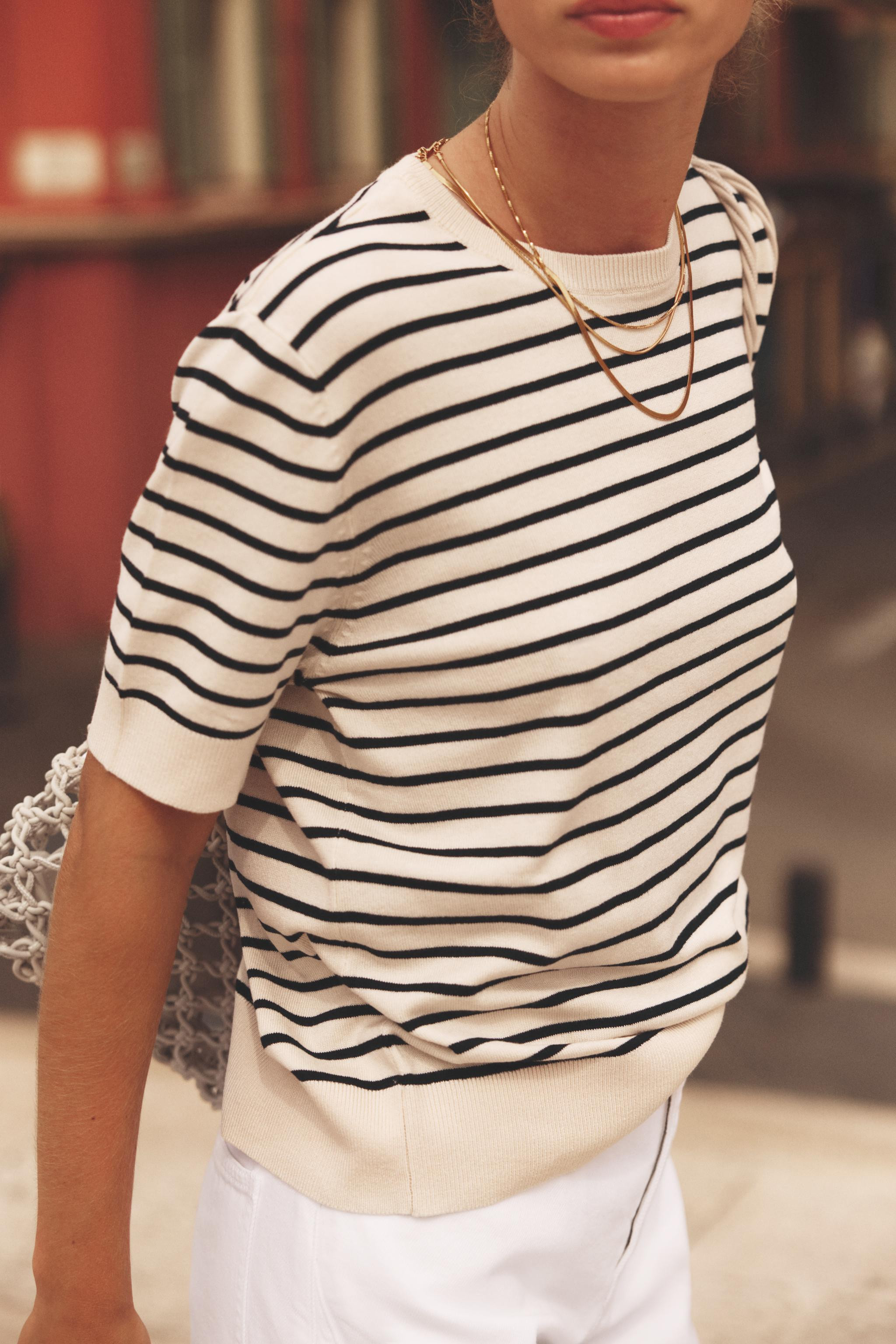 STRIPED KNIT TOP | Zara US