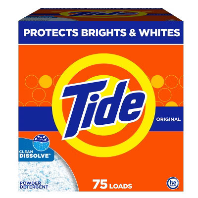 Tide Turbo High Efficiency Powder Laundry Detergent Original - 75 Loads | Target