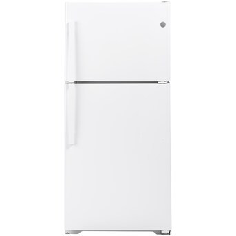 GE Garage-Ready 21.9-cu ft Top-Freezer Refrigerator (White) Lowes.com | Lowe's