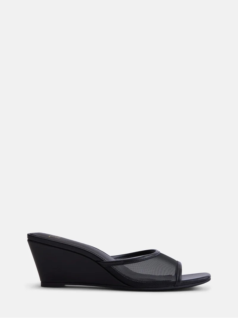Time and Tru Women's Slip On Wedge Sandals | Walmart (US)