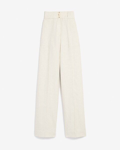 Super High Waisted Button Fly Trouser Pant | Express