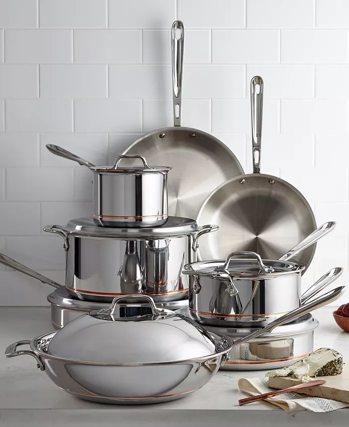 Copper-Core 14-Pc. Cookware Set | Macys (US)