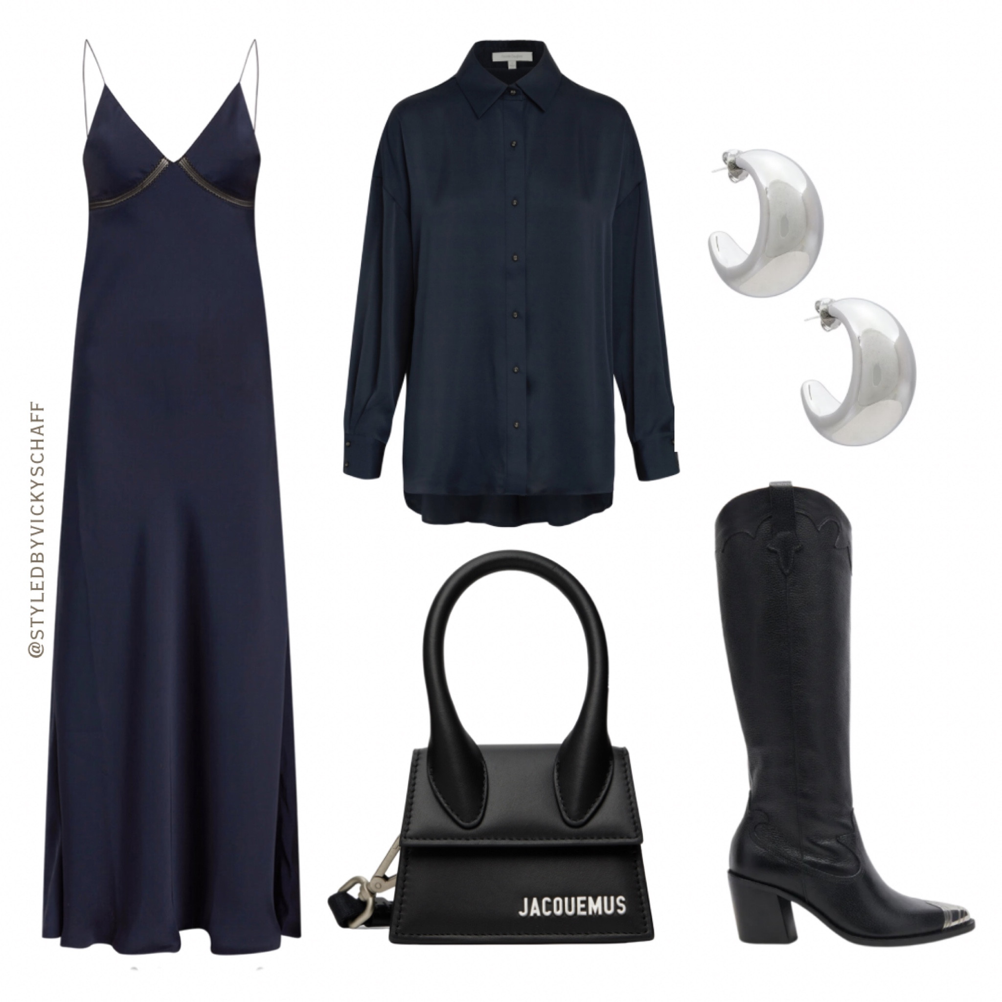 Navy blue and black matching maxi dress set 

#LTKparties #LTKSeasonal #LTKstyletip