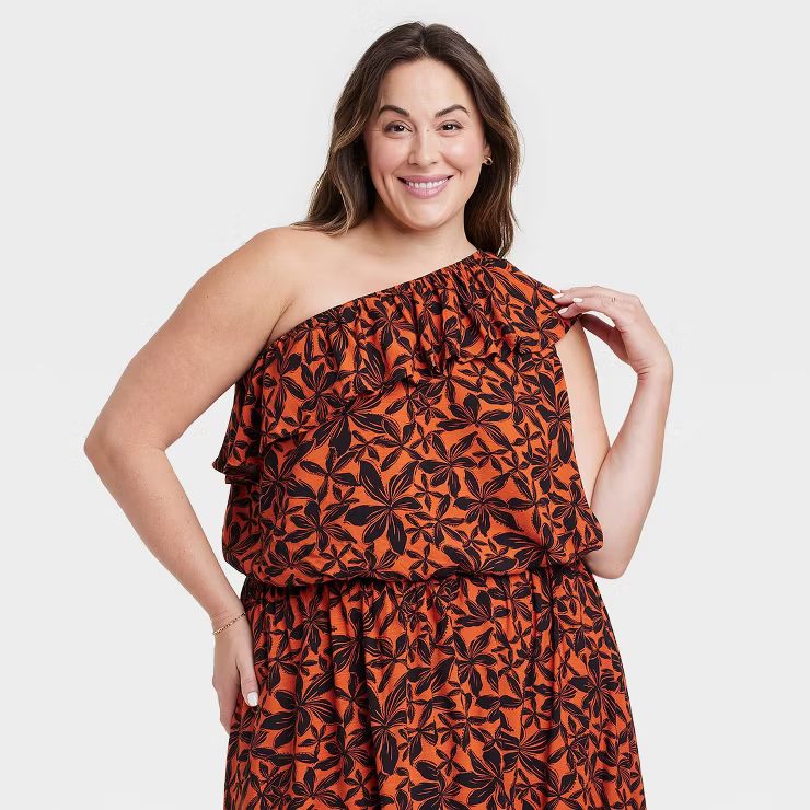 Women's One Shoulder Top - Ava & Viv™ | Target