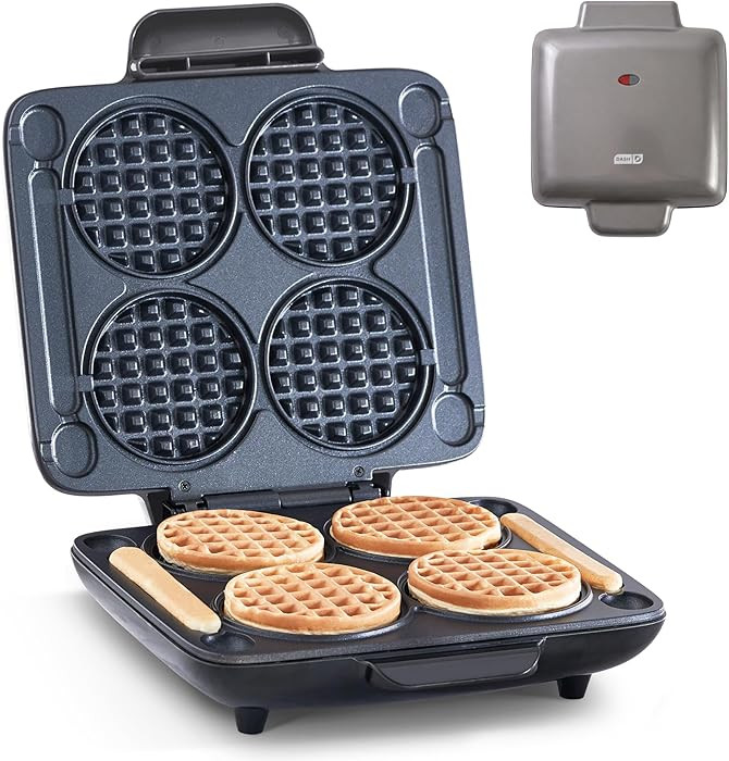 Dash Multi Mini Waffle Maker - Makes Four Waffles at Once for Family Breakfasts - Dual Nonstick H... | Amazon (US)