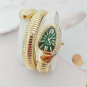Snake Watches for Women, Snake Watch, Snake Shape Bangle Watches, Women's Dressing Snake Shape Br... | Amazon (US)