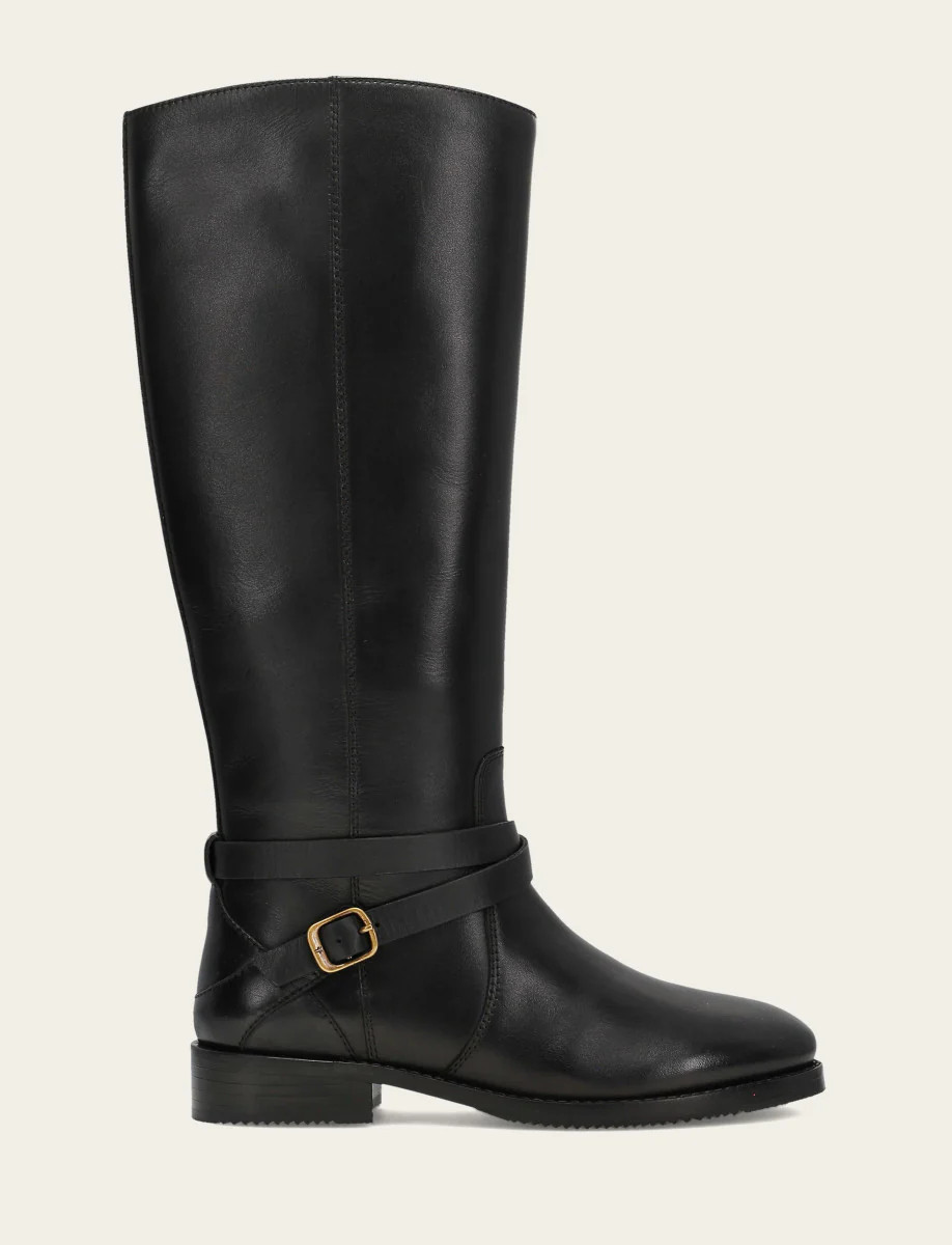 Women's Black Melissa Belted Riding Boot | The Frye Company | FRYE